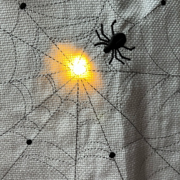 COPY - Rachel Zoe two table runners one lights up with spiders the other black … - Picture 7 of 8